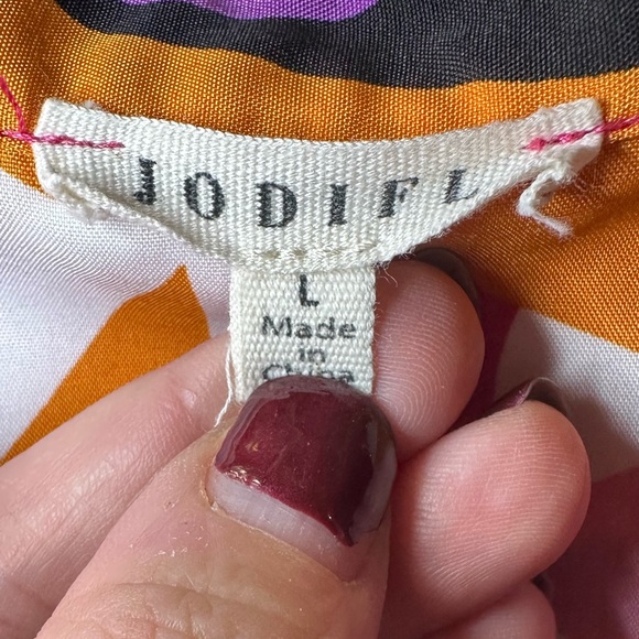 JODIFL Pink and Purple Abstract Button Down Shirt - Picture 3 of 7